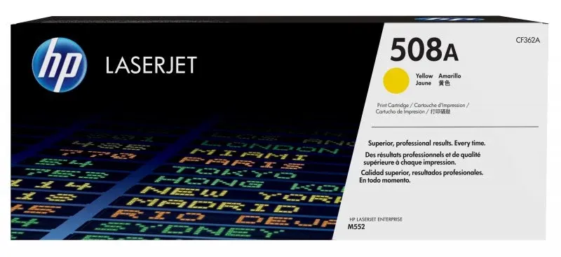 HP 508A Yellow Original LaserJet Toner Cartridge (CF362A)