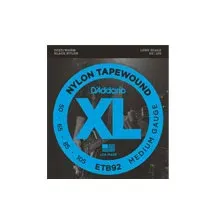 Jogo cordas guitarra baixo D'Addario ETB92 Black Nylon 050-105
