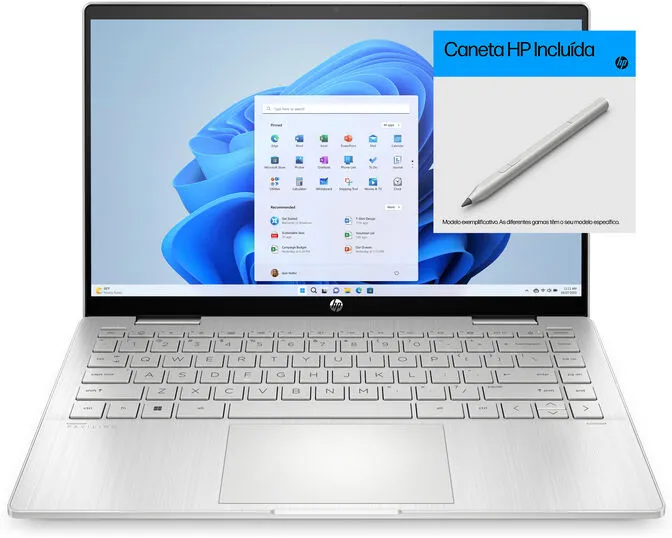 Portátil HP Pavilion X360 2-in-1 14-ek1025np 14" i7-1335U 16GB 512GB Intel Iris Xe FHD Touch W11