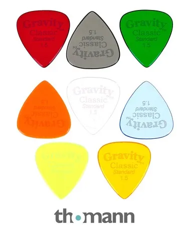 Gravity Guitar Picks Classic Multi-Color 8-Pack1,5