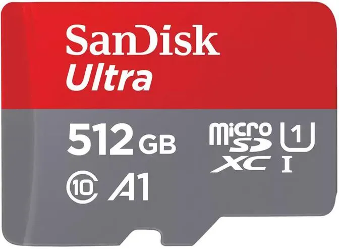 Cartão SanDisk Ultra MicroSDHC/SDXC C10 A1 UHS-I 512GB
