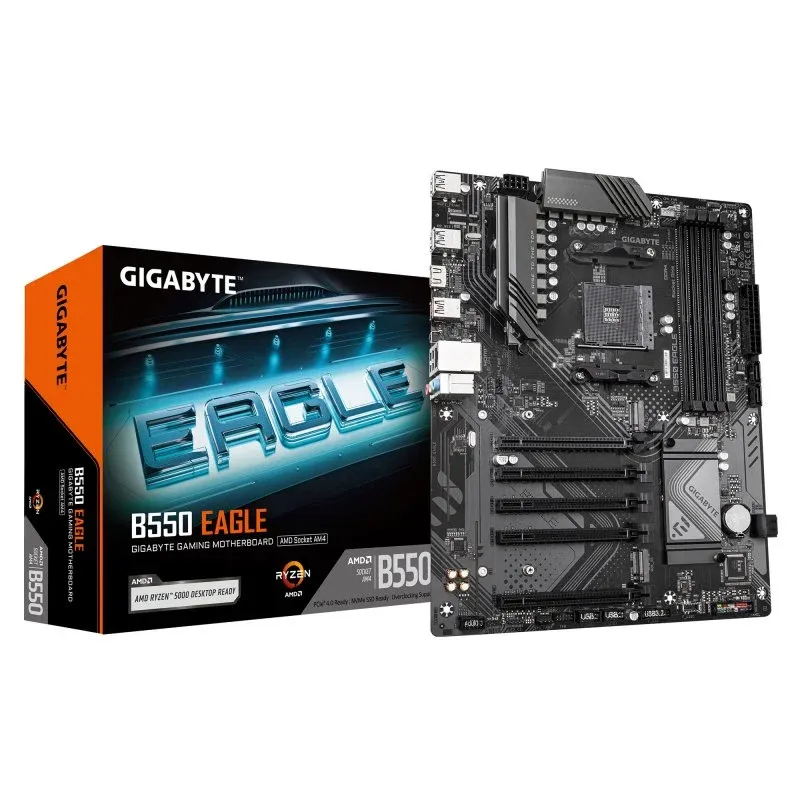 Placa mãe Gigabyte B550 ATX AM4 B550 EAGLE DDR4 128 GB PCIe 4.0 USB 3.2 RAID
