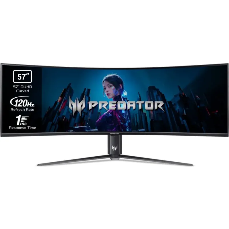 Acer Predator Z57 57" Mini LED VA UltraWide UltraHD 4K 120Hz HDR600 FreeSync Premium Curvo USB-C