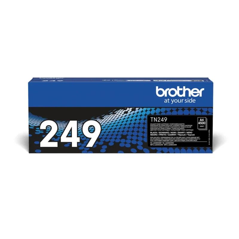 Toner BROTHER TN249BK Preto 4.5k - HL8230 8240 MFCL8340 8390