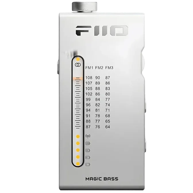 Rádio portátil com bateria FiiO RR11 Hi-Res Prateado