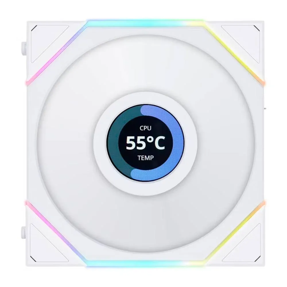 Ventoinha Lian Li UNI TL LCD Series Branco 120mm