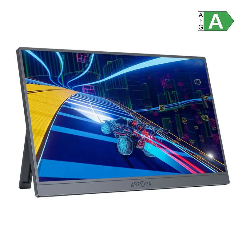 Monitor Portátil 16,1 Z1FC 144Hz 1920 x 1080p (Cinza Prateado) - ARZOPA