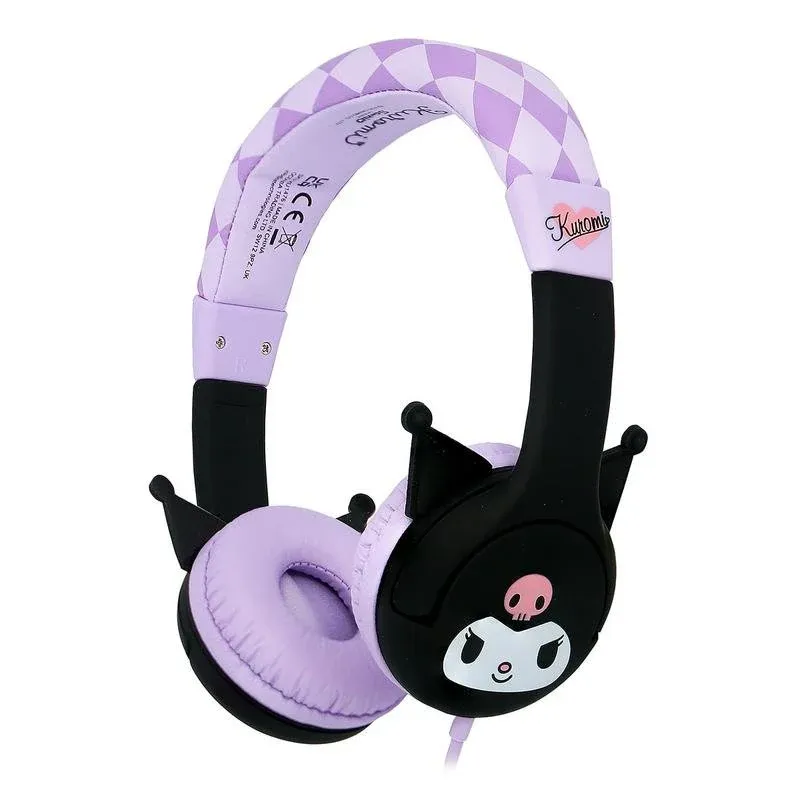 Auriculares Qoltec infantis com cabo jack 3,5 mm, diadema ajustável e limite de volume