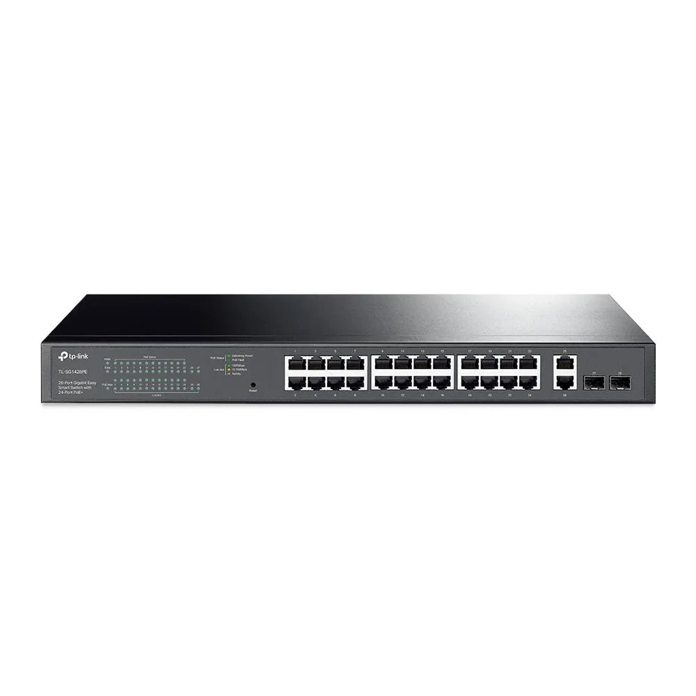 Switch de Rede TP-Link TL-SG1428PE 28 Portas Gigabit Smart Managed PoE+ SFP Rack Mountable