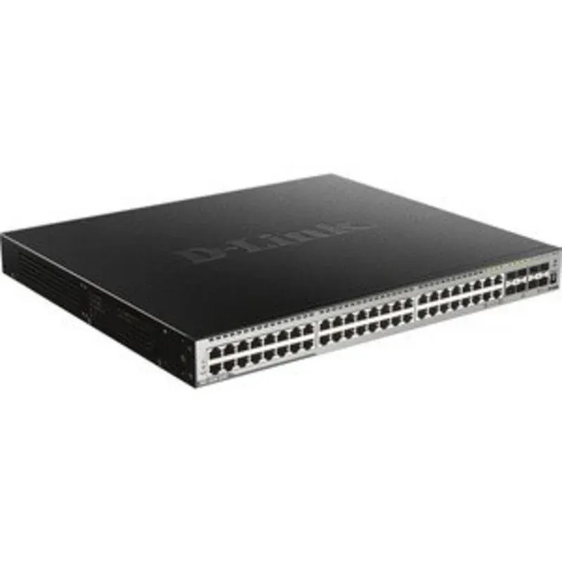 Interruptor D-Link DGS-3630 48 portas Gigabit PoE+ Camada 3