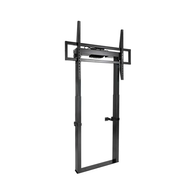 Suporte Fixo de Chão Tooq TITAN c/Ajuste Elétrico em Altura 55" a 100" Máx. 120Kg Preto