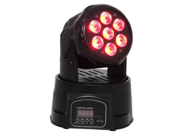 VSOUND Moving Head Mini 7 LEDS CREE 10W RGBW DMX Mic