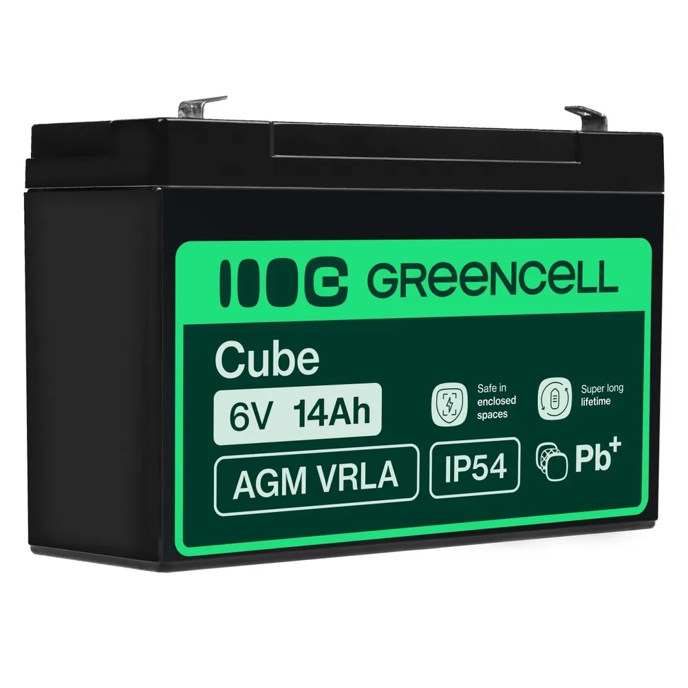 Green Cell AGM34 bateria UPS Chumbo-ácido selado (VRLA) 6 V 14 AGM34
