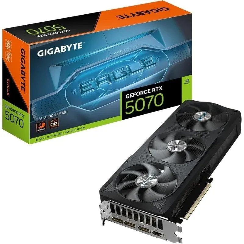 Placa gráfica Gigabyte GeForce RTX 5070 EAGLE OC SFF 12GB GDDR7 Reflex 2 RTX AI DLSS4