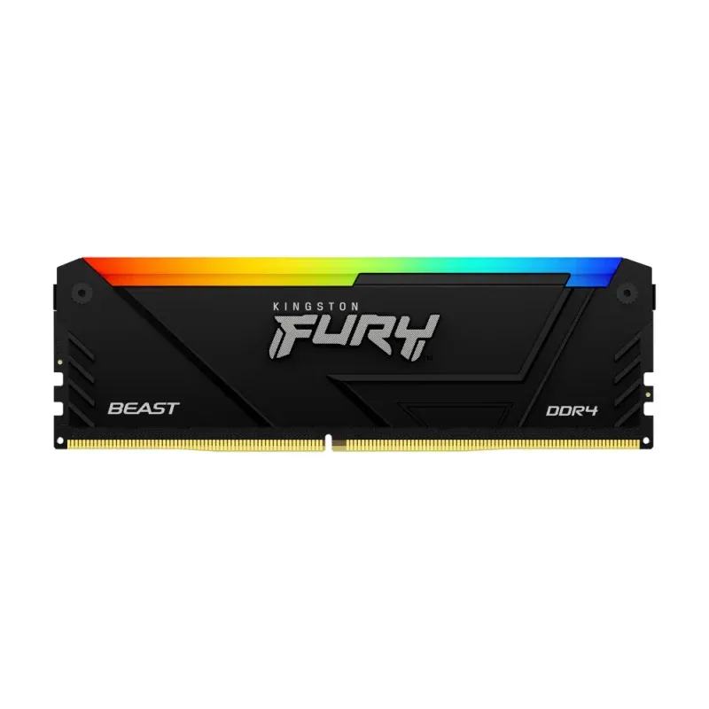 Memória RAM Kingston FURY Beast RGB DDR4 3200MHz 8GB CL16