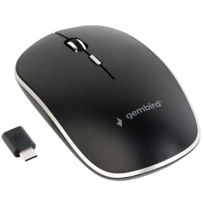 Gembird MUSW4BSC01 Rato Ótico Ambidestro 1600 DPI Preto