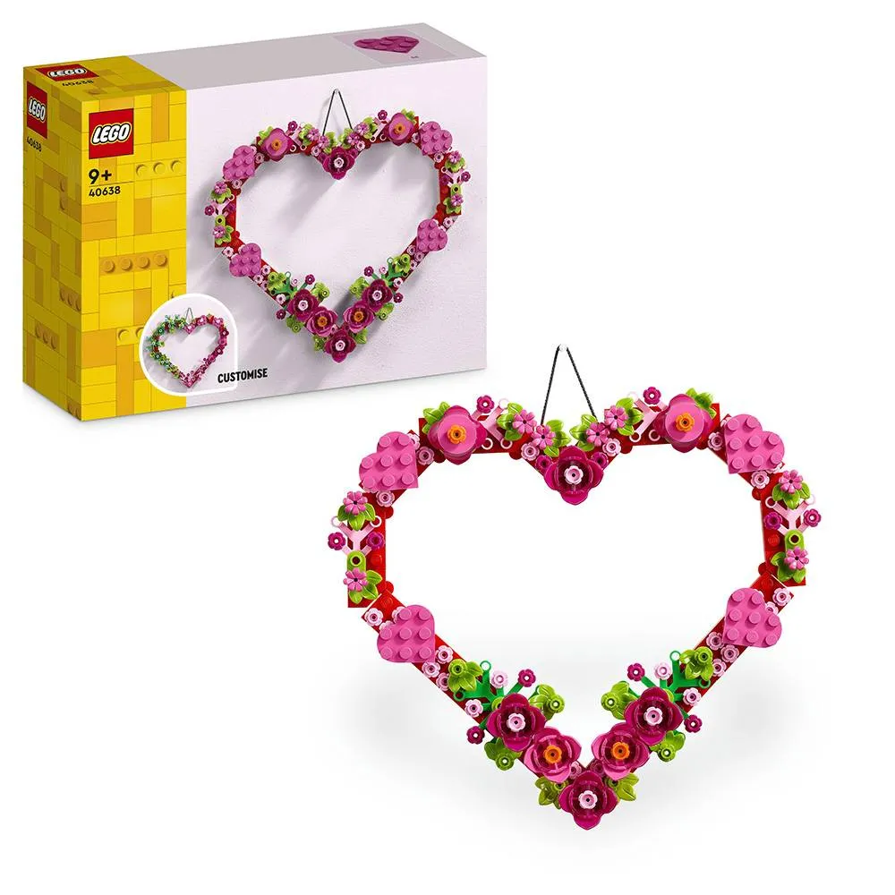 LEGO: Coração Decorativo | Idades 9+ | 254 Peças | Item 40638