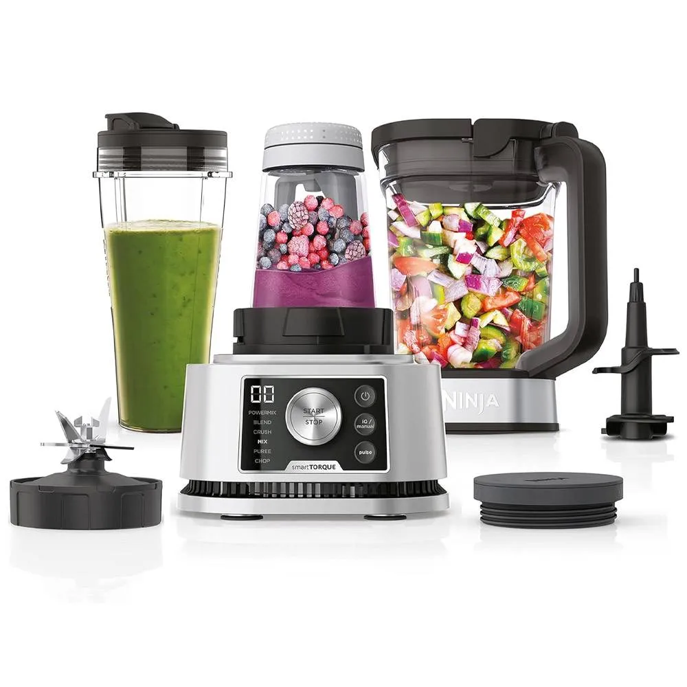 Liquidificadora Ninja CB350EU Foodi Auto-iQ 2.1L 1200W 6 Programas Prateada
