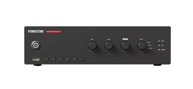 Amplificador de megafonia USB/MP3/FM - PROX-60