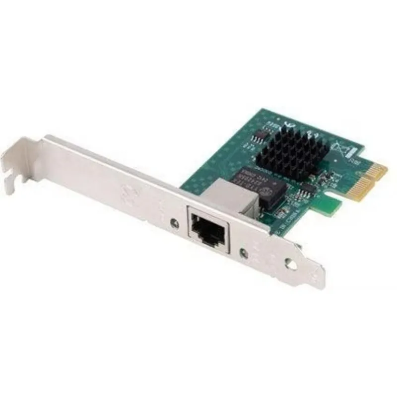 Tarjeta de Red Lanberg PCE-25GB-001 PCIe 2,5 Gbit/s Verde Metálico Low Profile