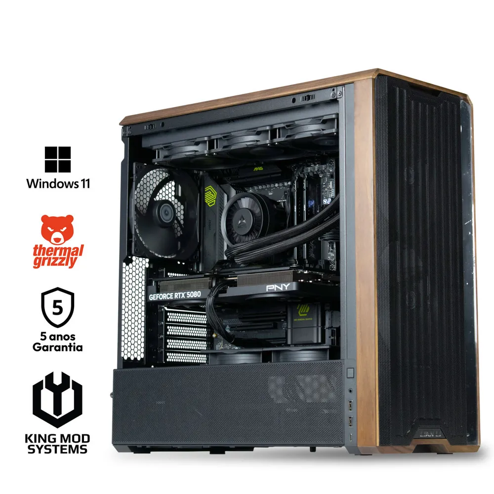 Computador King Mod AI-PC Ryzen 9 9950X 64GB DDR5 2TB RTX 5080 WiFi W11 PRO