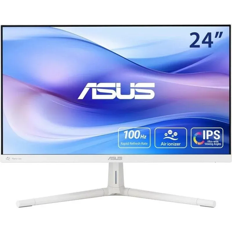 Monitor ASUS VU249HFI-W 23.8" FullHD 100Hz IPS Eye Care+ 1ms HDMI Branco
