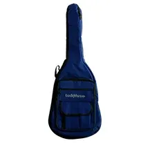 Saco de Guitarra Clássica 3/4 Ludimusic 32B Com logo Azul