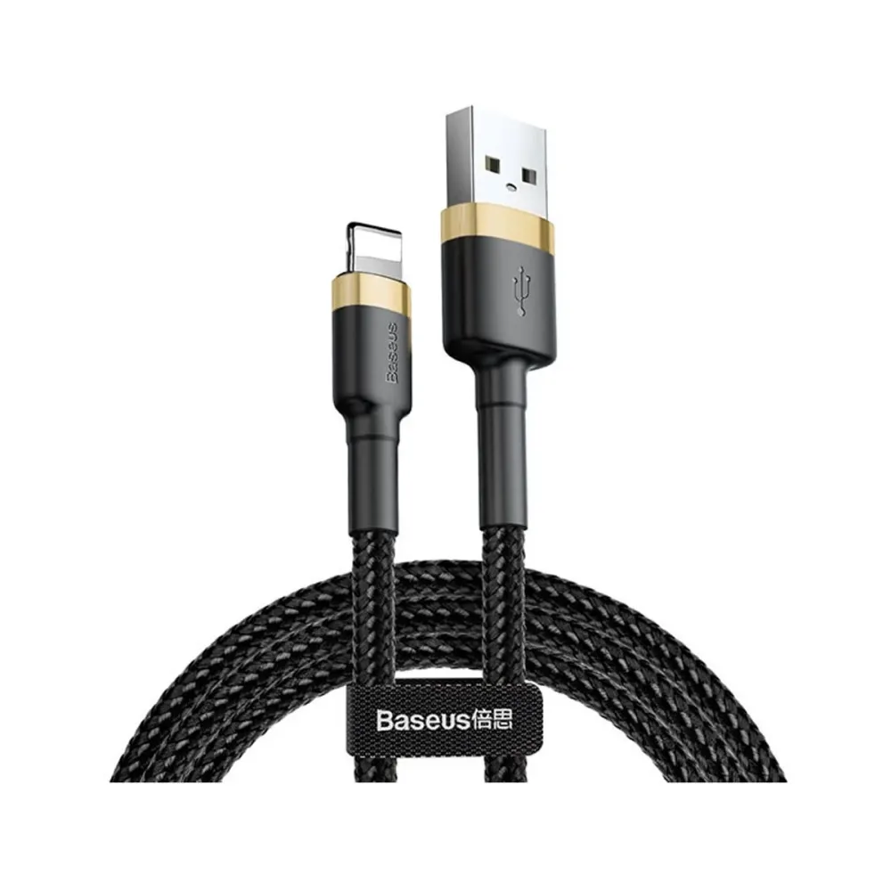 Cabo Dados Baseus Cafule USB para Lightning 2m Preto