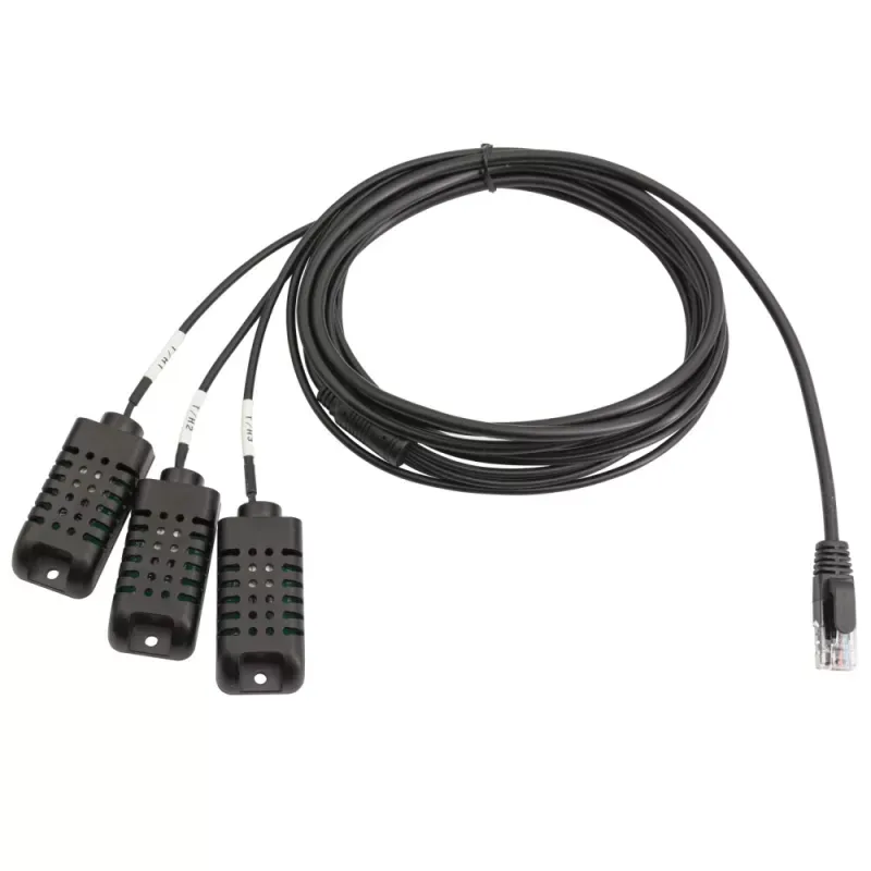 APC Easy Rack - Sensor de temperatura e humidade do bastidor da PDU - preto