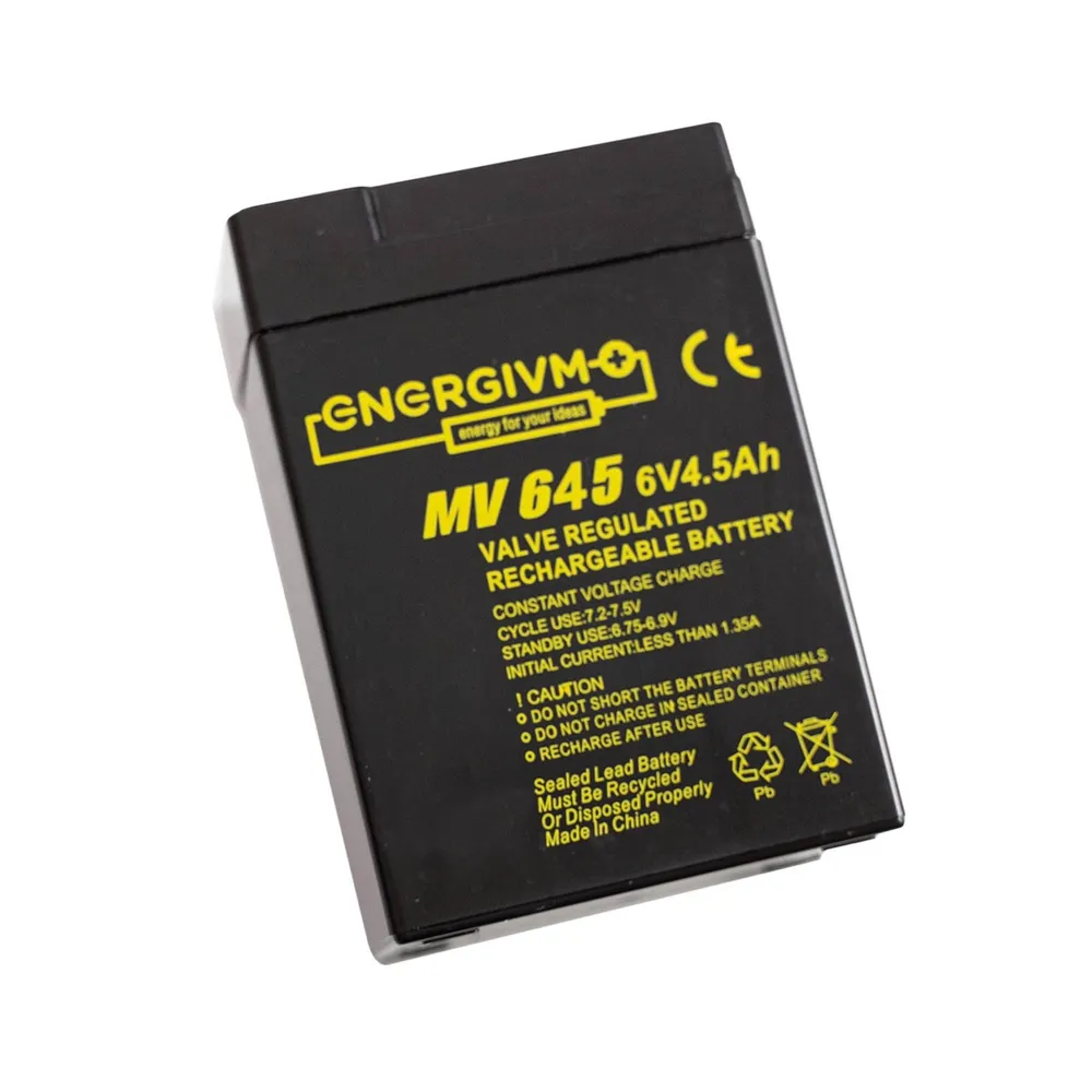 Bateria Chumbo EnergiVM MV645 6V 4.5Ah