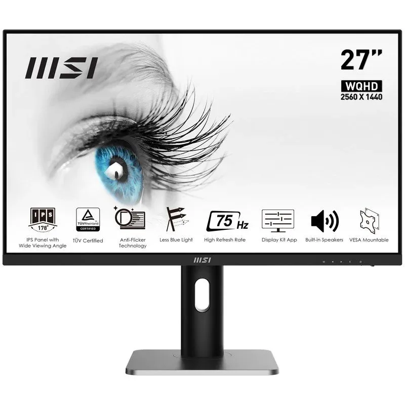 Monitor MSI PRO MP273QP 27" LED IPS WQHD 75Hz