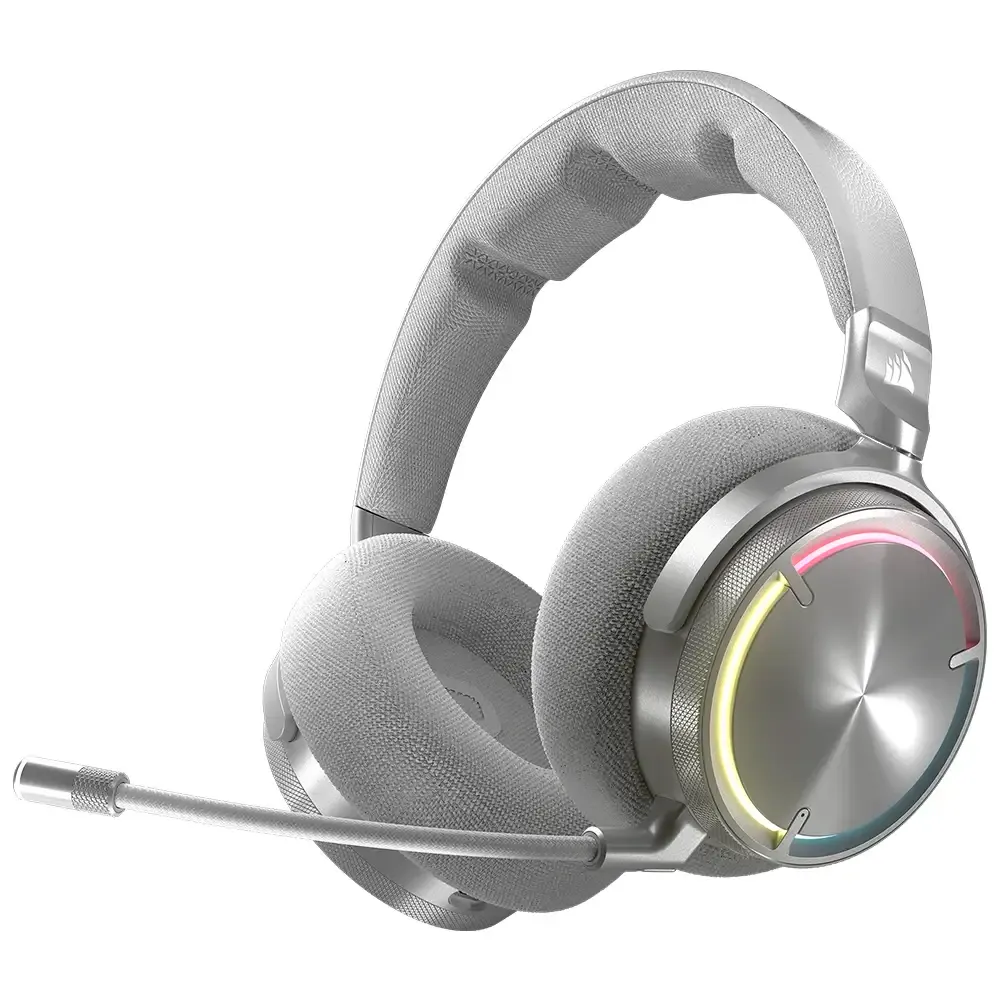 Headset Corsair Virtuoso Max RGB Wireless/Bluetooth Prata