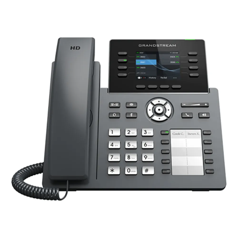 Telefone IP Grandstream GRP2634 Wi-Fi PoE Preto