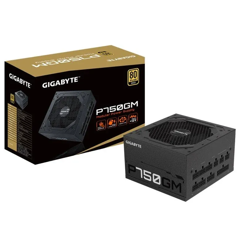 Fonte Alimentação Gigabyte P750GM 750W 80 Plus Gold Full Modular