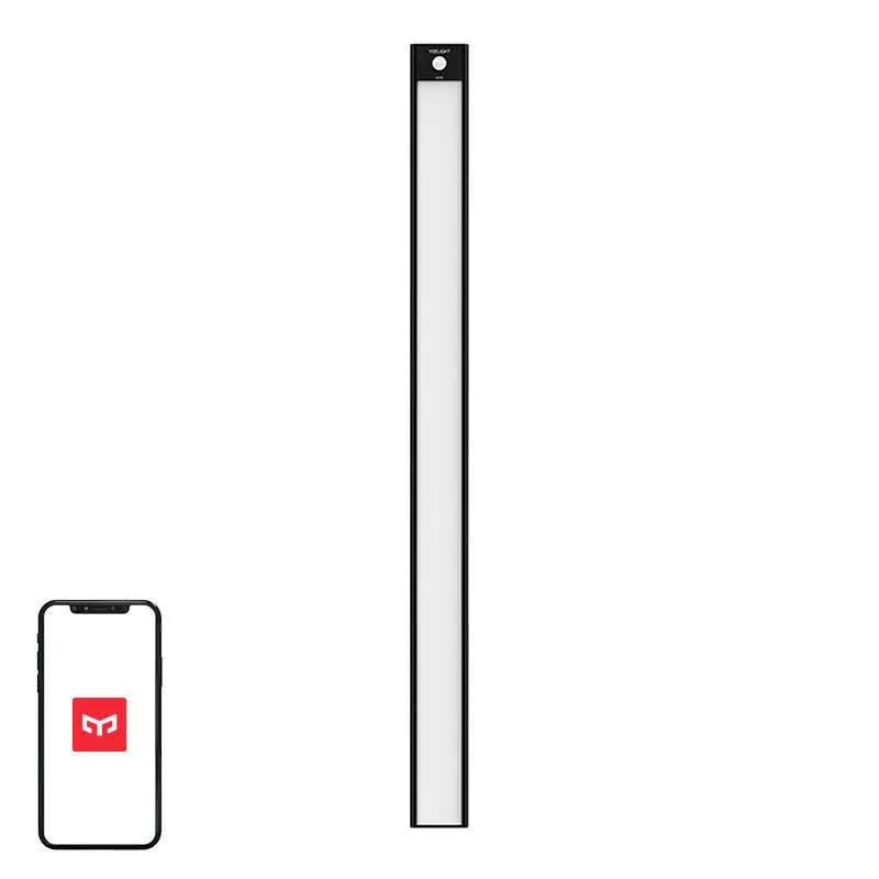 Luz Yeelight 60cm c/ Sensor de Movimento p/ Interior Armários (Preto) - XIAOMI