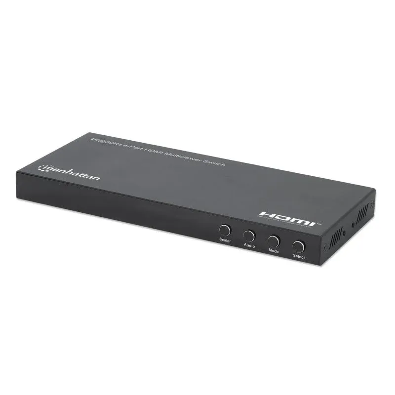 Comutador Multivisor HDMI 4x1 Manhattan 4K@30Hz PiP Preto