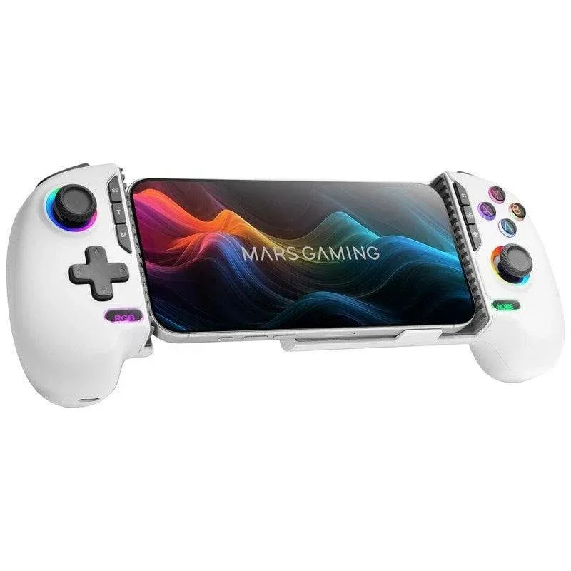 Gamepad Bluetooth Mars Gaming MGPXPRO 2en1 Até 7" PS4/Switch/PC/Android/iOS Branco