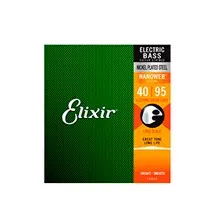 Jogo Cordas Baixo Elétrico Elixir 14002 Nanoweb Coated 040-095