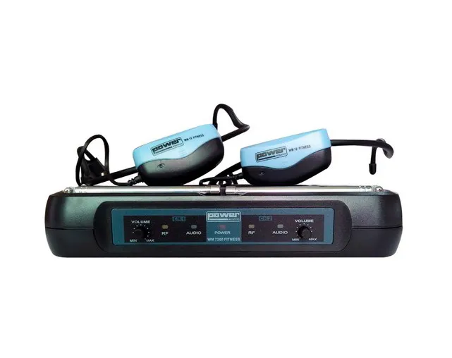 Mic. s/Fios Cabeça PowerAcoustics WM7200 Fitness Duplo