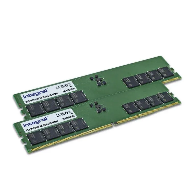 Memória RAM Integral IN5T16GNHRBXK2 32GB 2x16GB DDR5 4800MHz CL40 Unbuffered