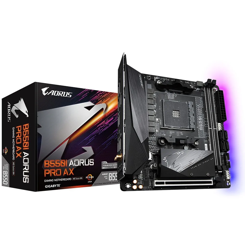 GIGABYTE B550I AORUS PRO AX motherboard AMD B550 B550I AORUS PRO AX