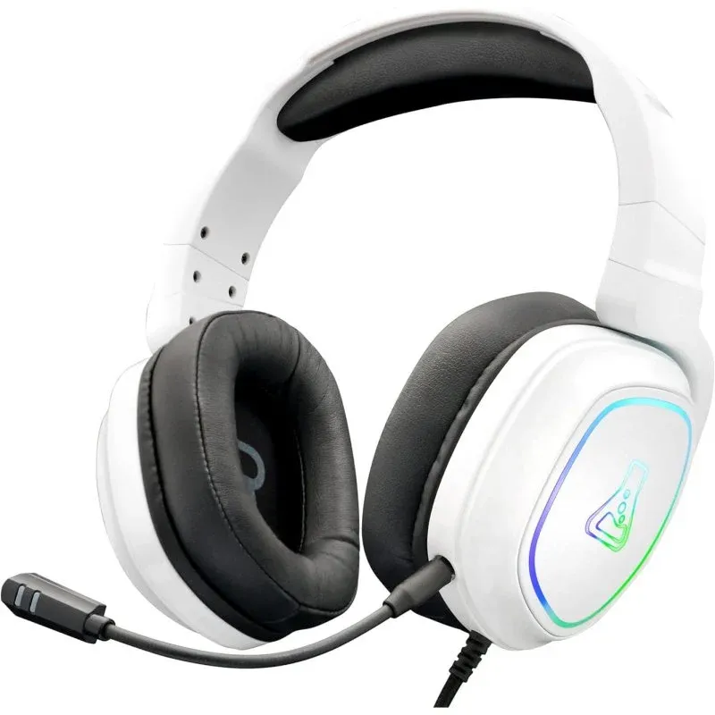G-Lab Korp Radium Headset Gaming RGB Multiplataforma Brancos
