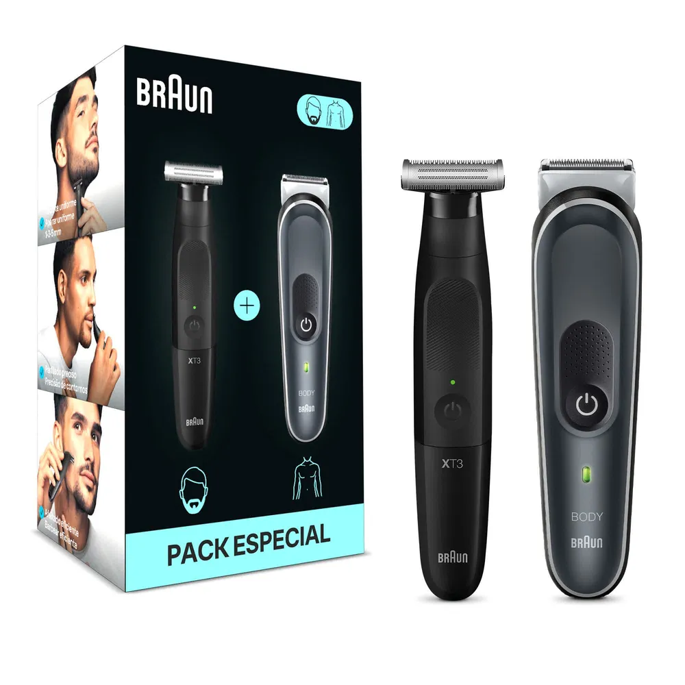 Pack Braun Series 5 Bg5360 + Xt3110 | Aparador, Estilizador E Barbeia + Aparador Corporal