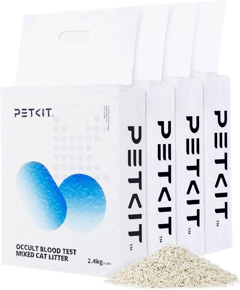 Areia PETKIT Occult Blood Test Mixed Cat Litter - 4 Caixas