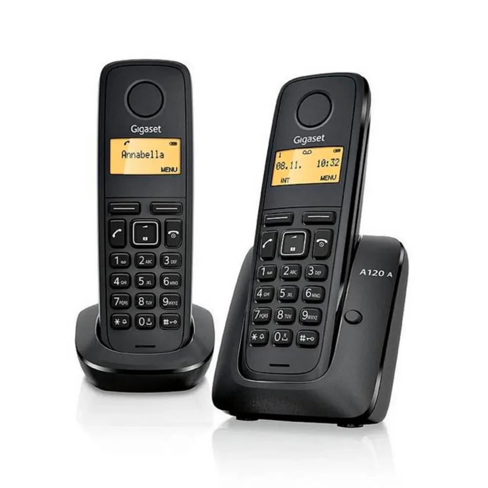 Telefone Fixo Gigaset A170 Duo Preto