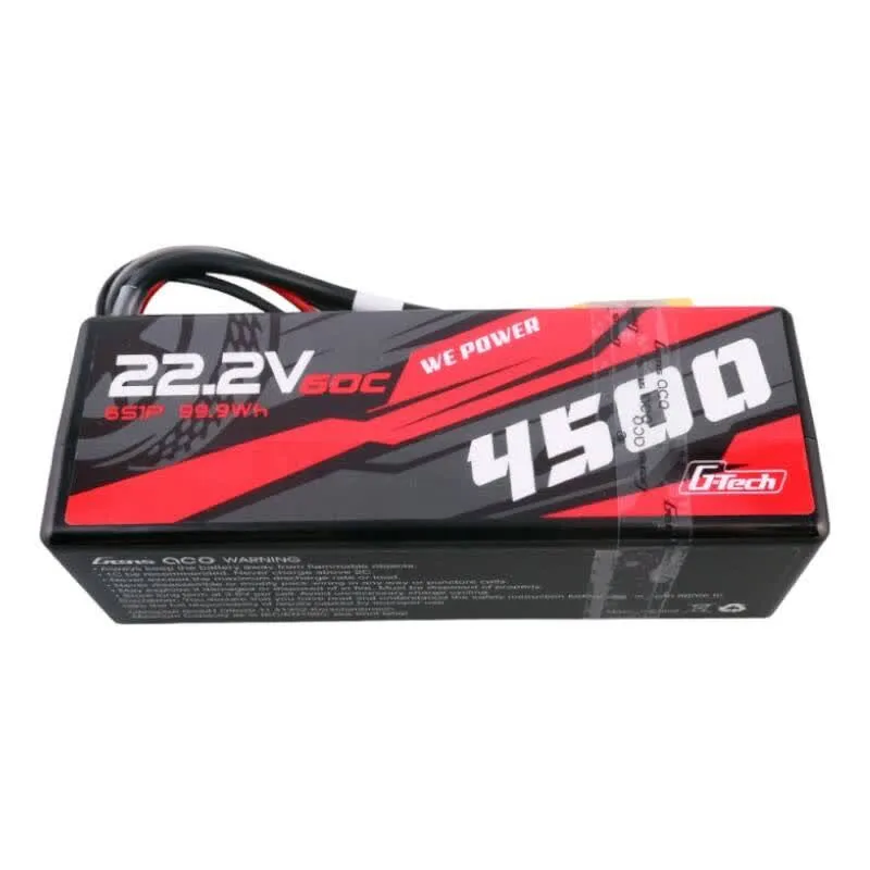 Gens Ace Bateria de drone G-Tech 4500mAh 6S1P 22.2V 60C HardCase RC car Lipo 14