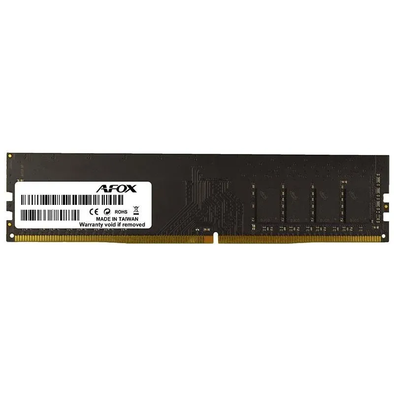 Memória RAM Afox DDR4 UDIMM 16GB 1x16GB DDR4 3200MHz CL22 Preto