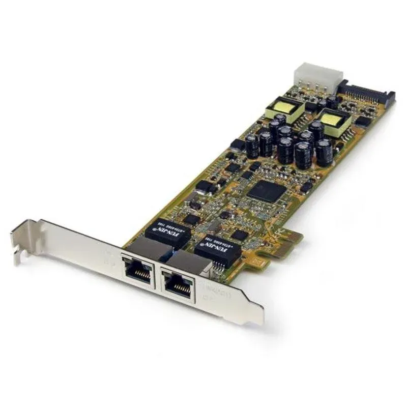 Tarjeta de Red StarTech.com ST2000PEXPSE PCI Express 2 Portas Gigabit PoE 2000 Mbps
