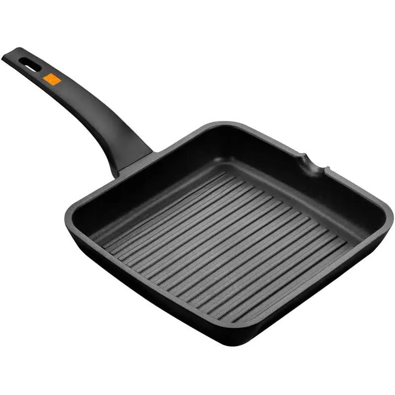 Grelhador Eficiente De Bra 22 Cm Com Riscas