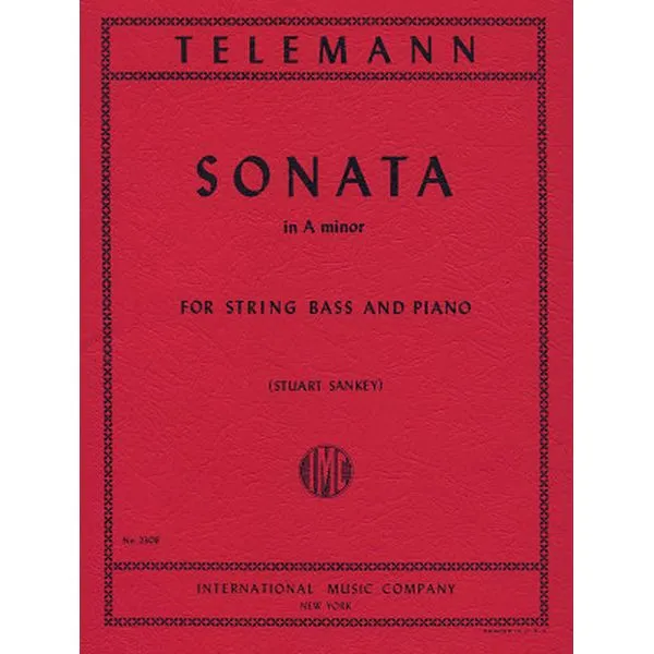 International Music Company Telemann Sonata in A minor